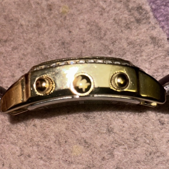 Michael Kors MK 5106 Gold Bling Watch with Genuine Leather Brown Band - Picture 11 of 12